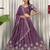 Designer Wine Purple Dori & Thread Work Festive Wear Lehenga Choli Set