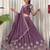 Designer Wine Purple Dori & Thread Work Festive Wear Lehenga Choli Set