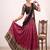 Rani Pink & Black Zari Border Lehenga Choli