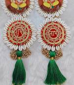 traditional shubh labh kodi chudi decorationganesh ji hanging for festive decoration (pack of 2)