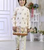 off white floral traditional festive wear momento fashions