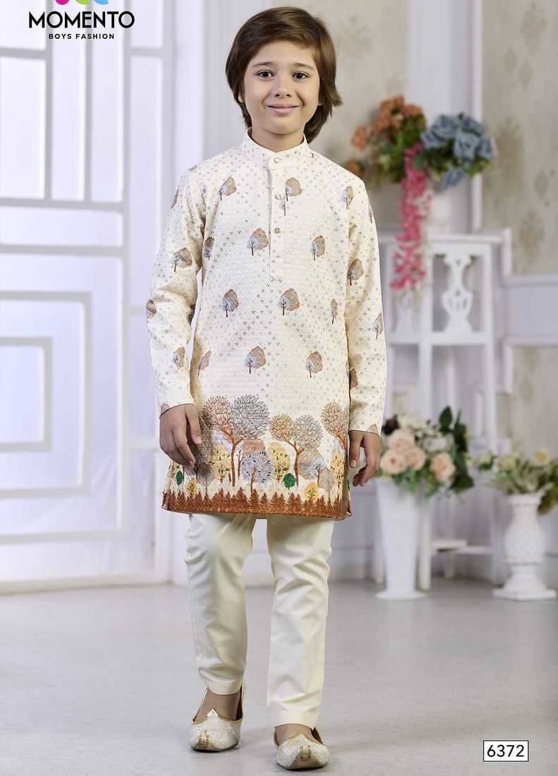 off white floral traditional festive wear momento fashions
