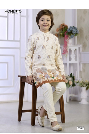 off white floral traditional festive wear momento fashions 3