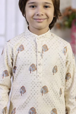 off white floral traditional festive wear momento fashions 4