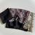 Black Color Printed And Mirror Work Silkm Blend Saree