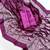 Dark Purple Color Printed And Mirror Work Silkm Blend Saree
