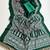Green Color Printed And Mirror Work Silkm Blend Saree