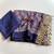 Nevy Blue Color Printed And Mirror Work Silkm Blend Saree