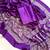 Purple Color Printed And Mirror Work Silkm Blend Saree