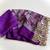 Purple Color Printed And Mirror Work Silkm Blend Saree