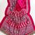 Rani Pink Color Printed And Mirror Work Silkm Blend Saree
