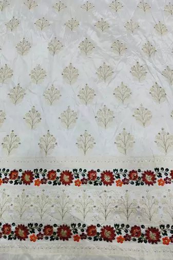 Trendy white asthetic embroidered jodhpuri for men