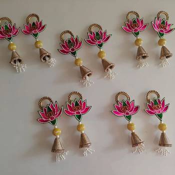 handmade multicolour hanging for decoration hanging toran for home decor (pack of 2) 1