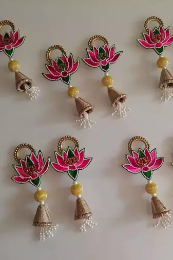 handmade multicolour hanging for decoration hanging toran for home decor (pack of 2)