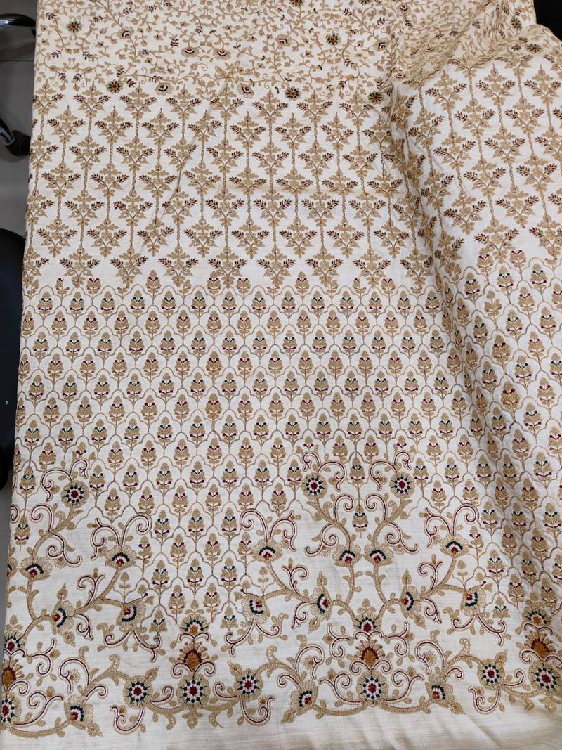 Golden color traditional embroidery jodhpuri for men