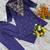 Women's purple crepe straight kurta set with palazzo