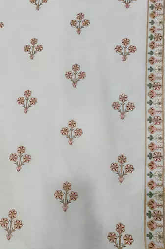 Beige butta embroidery jodhpuri for men