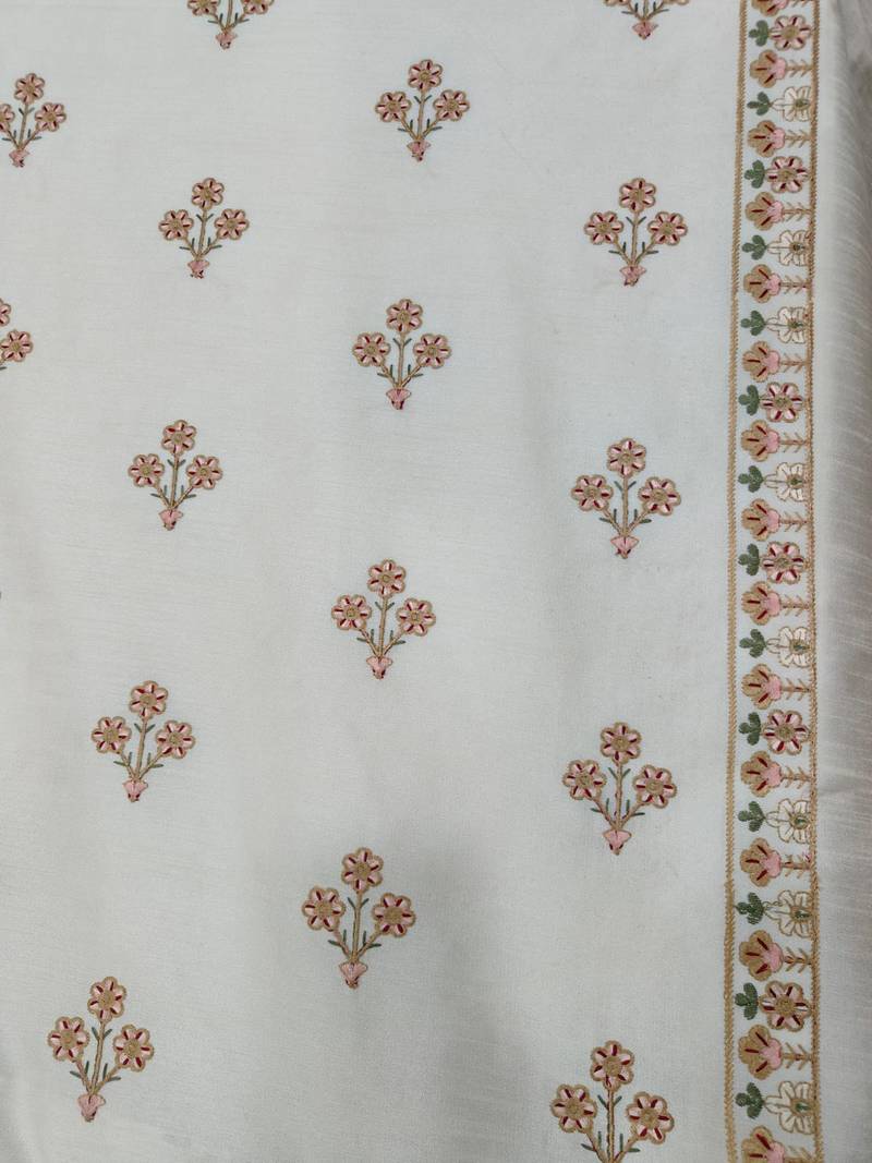 Beige butta embroidery jodhpuri for men