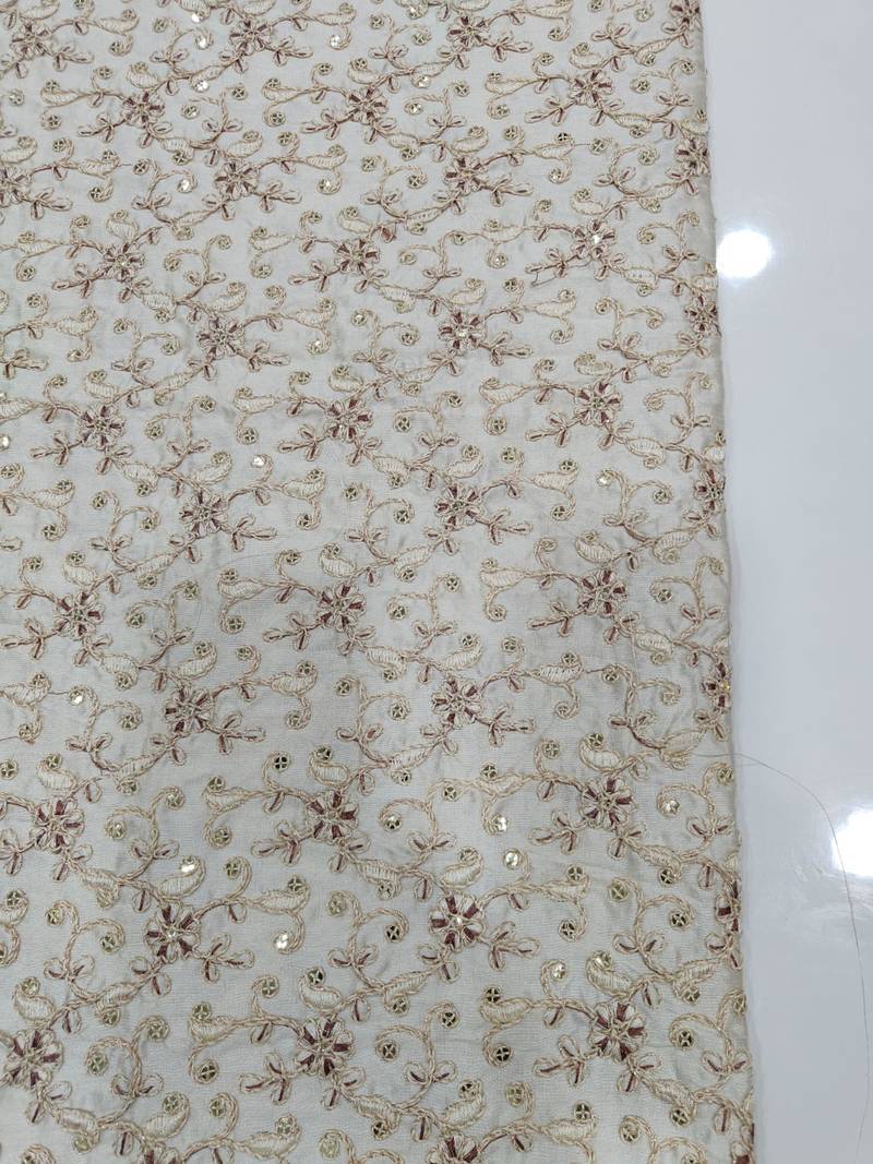 Beige Sequence Jodhpuri for Men Sherwani Premium Ethnic