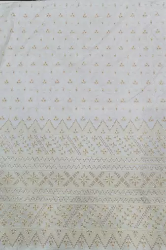 Classy white daman embroidery jodhpuri for men