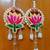 traditional lotus patch small hanging for decorative hanging for toran for home decor (pack of 2)