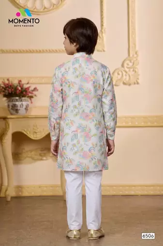 cotton off white floral festive wear momento fashions