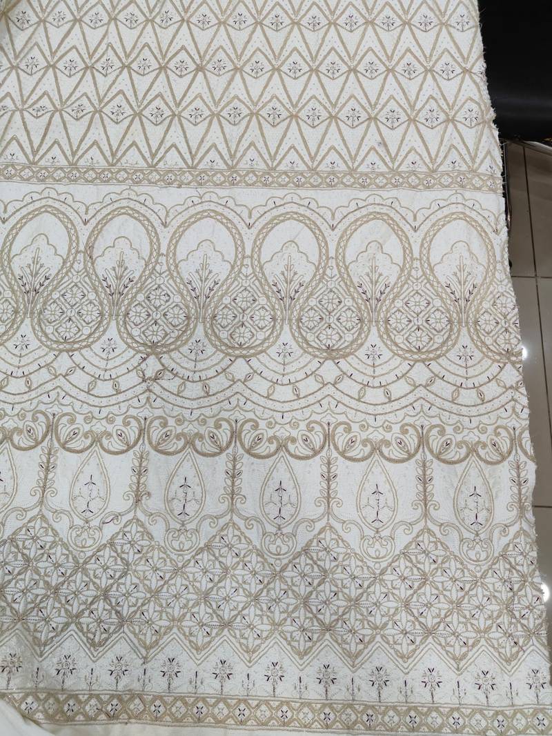 White Codding Embroidery Jodhpuri Men Sherwani Premium