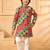 red checkered ethnic festive wear momento fashions