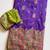 Purple Color Zari Weaving Work Silk Blend Saree