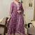 Light purple georgette full stitched wedding gowns upto 44