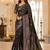 Black Color Zari Weavind Work Silk Blend Saree