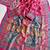 Rani Pink Color Zari Weavind Work Silk Blend Saree