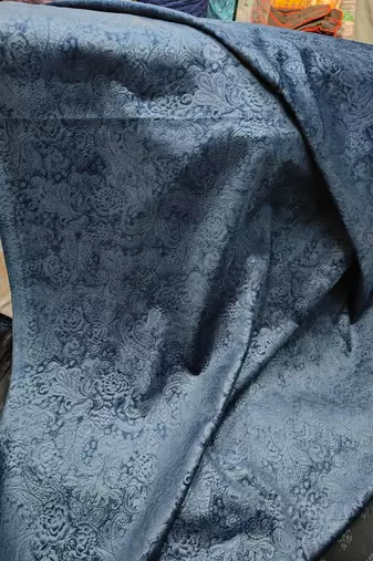 Blue color velvet jodhpuri for men designer bandhgala ethnic wear