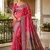 Red Color Zari Weavind Work Silk Blend Saree