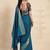 Rama solid chiffon ethnic saree with blouse