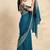 Rama solid chiffon ethnic saree with blouse
