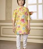 stylish yellow kurta for boys festive wear