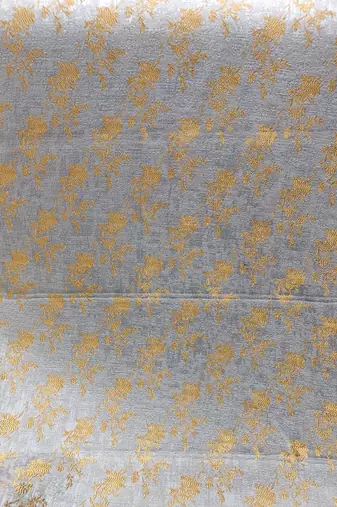 Gray color self weaving jodhpuri for men