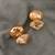Gold plated swarovski crystal stud earrings