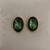 Gold plated black stone swarovski crystal stud earrings