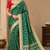 Green Color Zari Weaving Work Silk Blend Saree