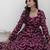 Ftdiva women burgundy color long front cut long kurta with pant