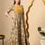 Ftdiva women's  embroidered anarkali yellow printed kurti in rayon