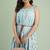 Ftdiva sleeveless anarkali kurta in light green