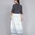 Ftdiva women's rayon anarkali kurti with jacket in white & blue ( jacketed kurti, anarkali kurti, party wear kurti)