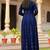 Ftdiva paisley printed anarkali kurta in blue
