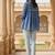 Ftdiva women's blue printed kruti in rayon