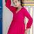 Ftdiva women's solid cotton anarkali kurti in magenta ( long kurti, summer kurti )