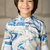 cream & blue printed kurta for boys ethnic wear