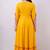 Ftdiva embroidered anarkali kurta in yellow